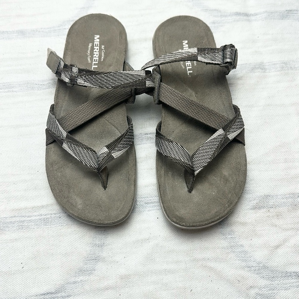 Merrell Gray Strappy Sandals sz 6